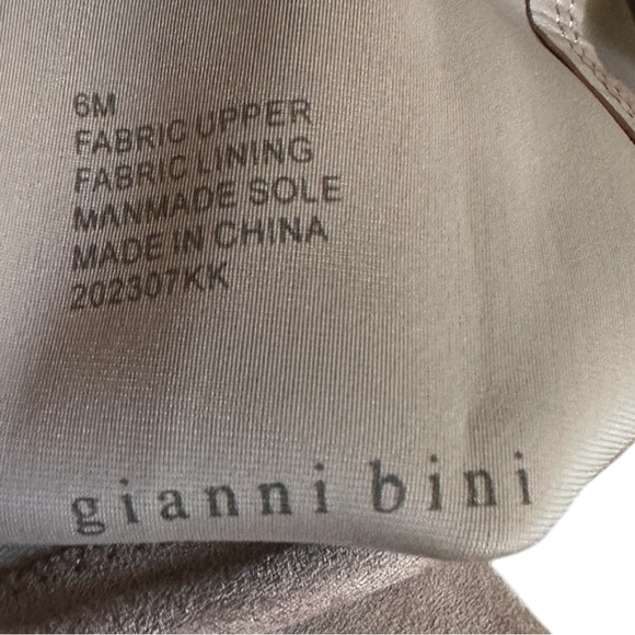 Gianni Bini Over the Knee Boots 6 Tan Faux Suede Block Heel Tie Back Square Toe - Picture 7 of 8